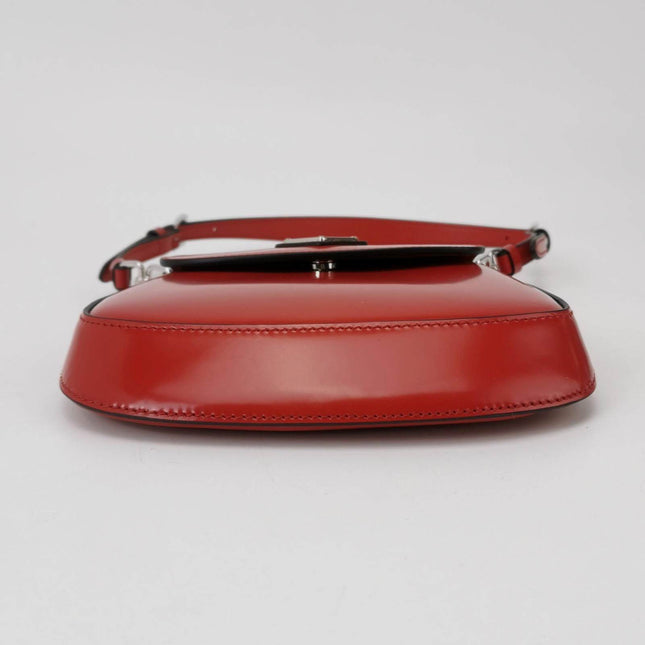 Sold Prada Cleo Flap Red Leather Mini Shoulder bag
