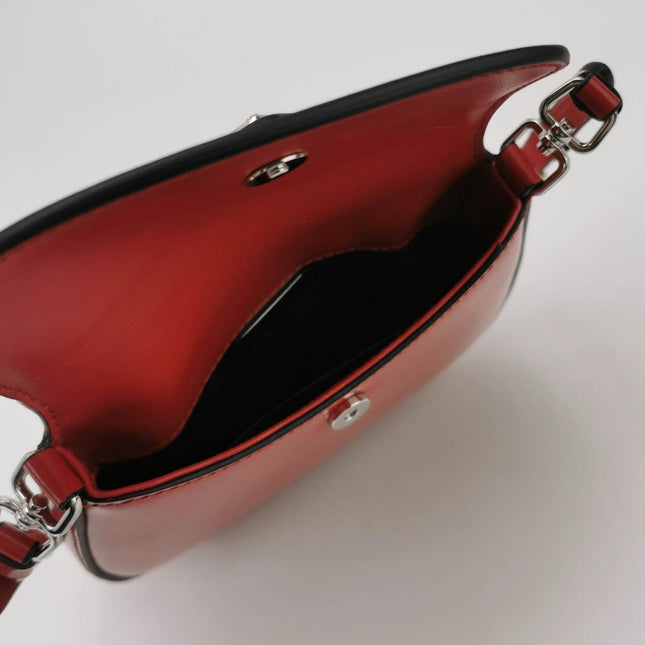 Sold Prada Cleo Flap Red Leather Mini Shoulder bag