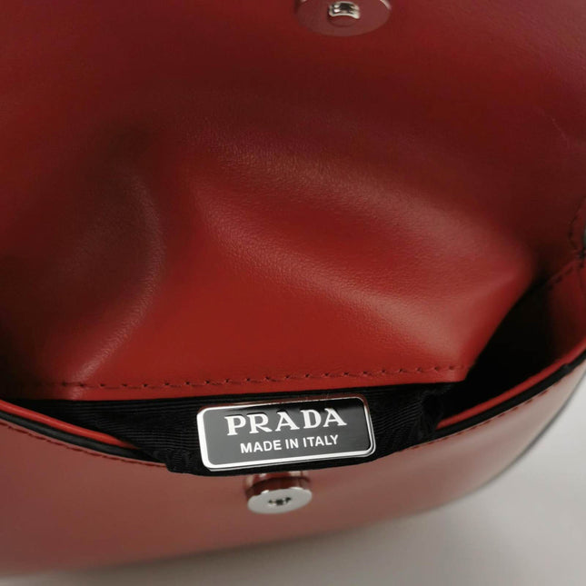 Sold Prada Cleo Flap Red Leather Mini Shoulder bag
