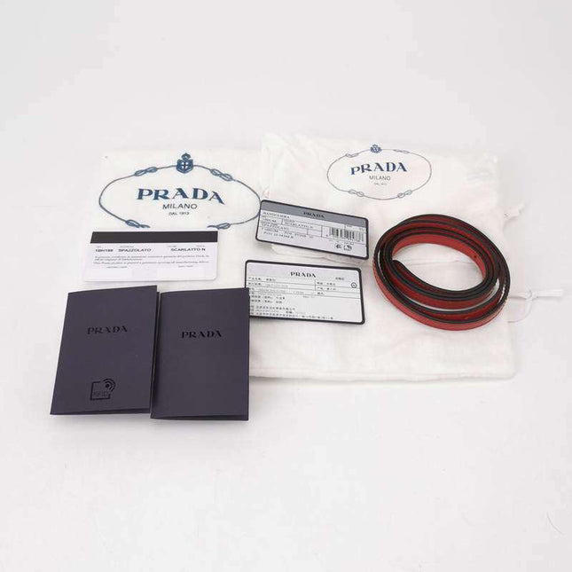 Sold Prada Cleo Flap Red Leather Mini Shoulder bag