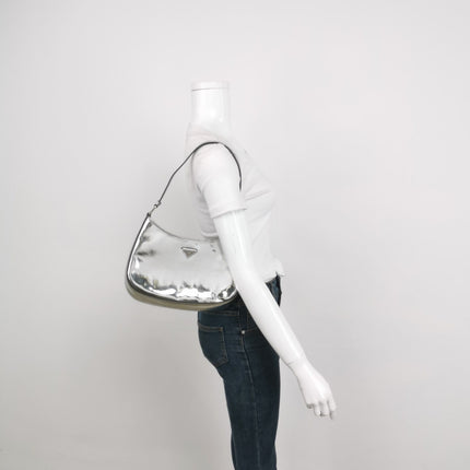 Sold Prada Cleo Silver leather shoulder bag