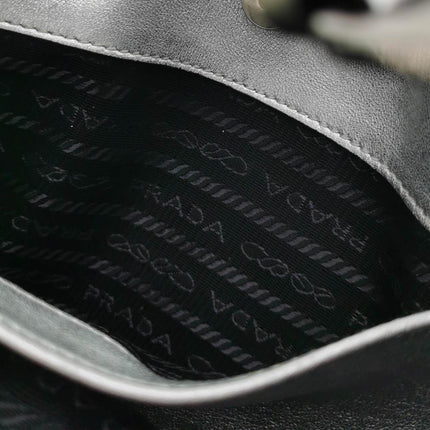 Sold Prada Cleo Silver leather shoulder bag