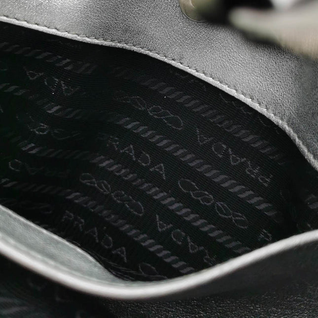 Sold Prada Cleo Silver leather shoulder bag