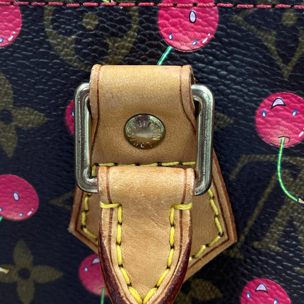 Sac bandoulière Louis Vuitton x Takashi Murakami Speedy 25 Cerises en Monogram