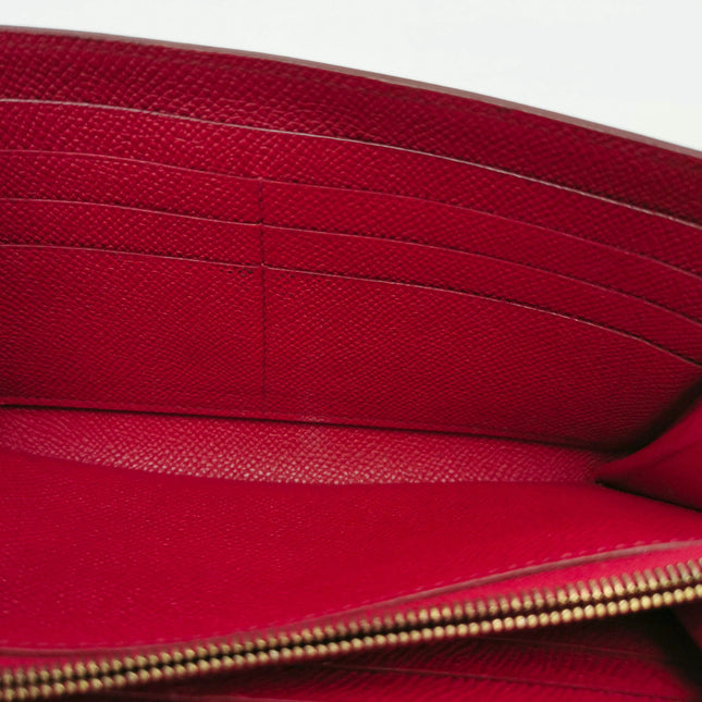 Hermes Kelly Wallet Burgundy Gold Hardware