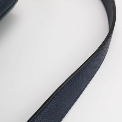 Sold Dior Saddle Navy Medium Grained Leather Handbag