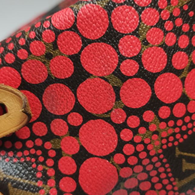 Louis Vuitton x Yayoi Kusama Limited Edition Speedy 30 Red Top Handle Bag