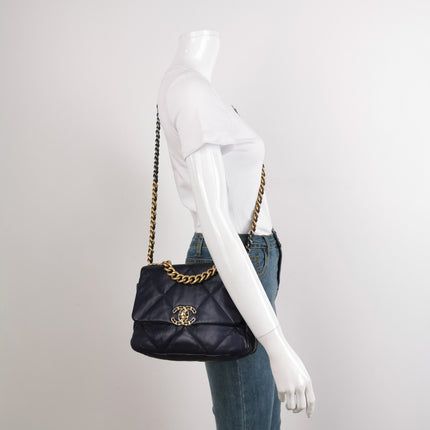 Sold Chanel 19 Bag Small Navy Crossbody Bag