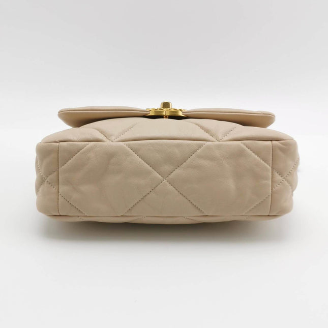 Sold Chanel 19 Bag Small Beige Crossbody Bag