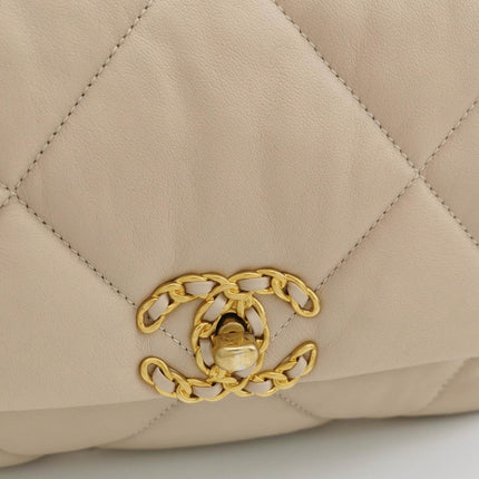 Sold Chanel 19 Bag Small Beige Crossbody Bag