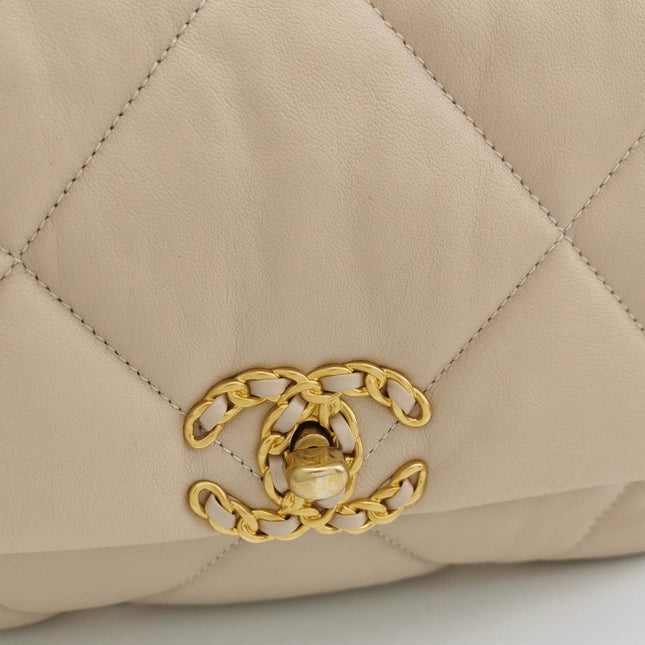 Sold Chanel 19 Bag Small Beige Crossbody Bag
