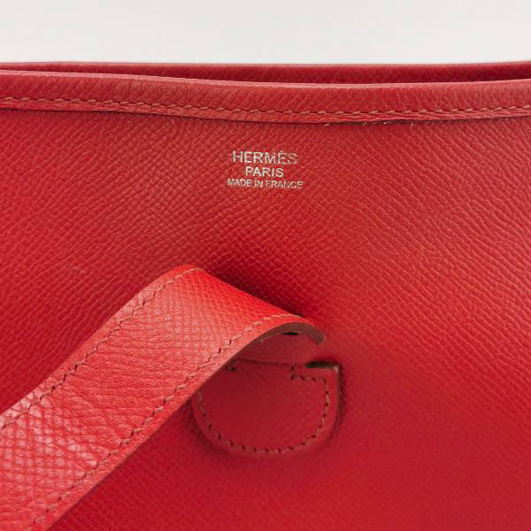 Sold Hermes Evelyne 33 Large Crossbody Bag Bright Red with Adjustable Strap