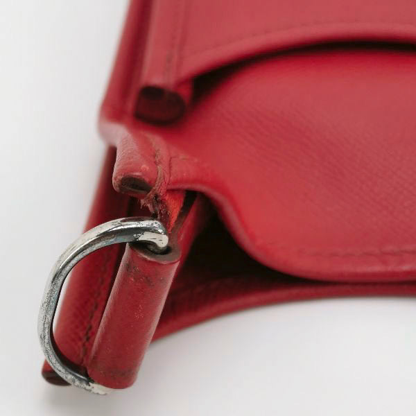 Sold Hermes Evelyne 33 Large Crossbody Bag Bright Red with Adjustable Strap