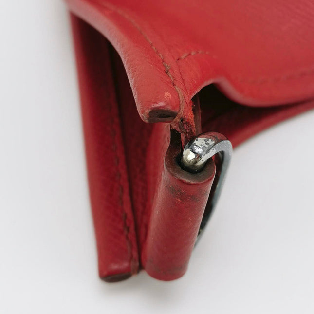 Sold Hermes Evelyne 33 Large Crossbody Bag Bright Red with Adjustable Strap
