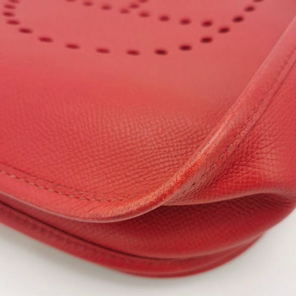 Sold Hermes Evelyne 33 Large Crossbody Bag Bright Red with Adjustable Strap