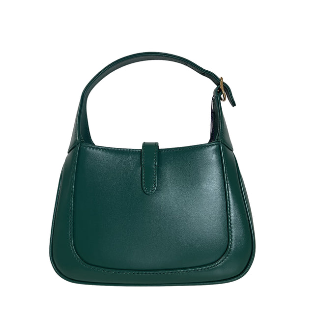 Sold Gucci Jackie 1961 Mini Handbag in Green Leather with Adjustable Strap Giftable Condition