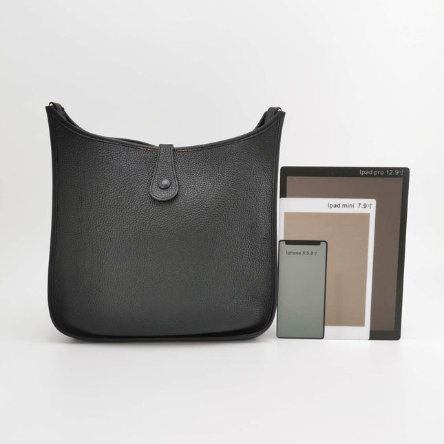Sold Hermes Evelyne 33 Large Crossbody Bag Black without Strap