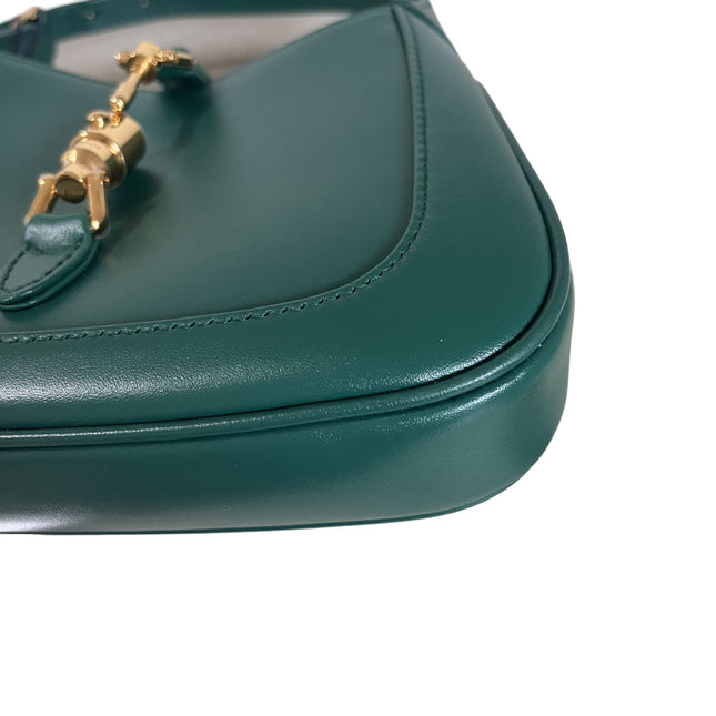 Sold Gucci Jackie 1961 Mini Handbag in Green Leather with Adjustable Strap Giftable Condition