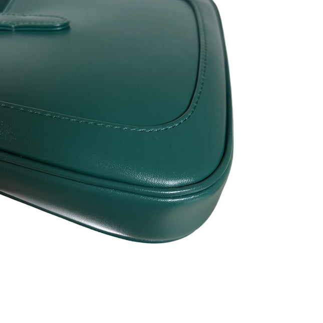 Sold Gucci Jackie 1961 Mini Handbag in Green Leather with Adjustable Strap Giftable Condition