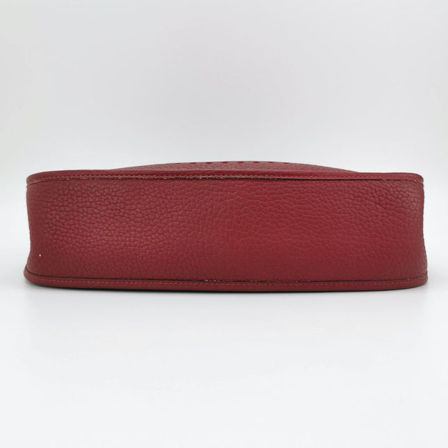 Hermes Evelyne 33 Large Crossbody Bag Burgundy with Strap