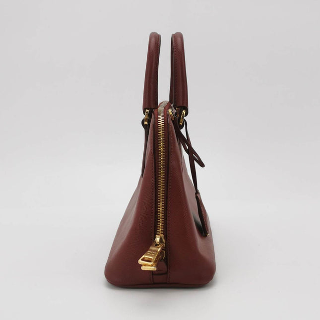 Sold Prada Promenade Small Burgundy Leather Bag