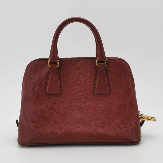 Sold Prada Promenade Small Burgundy Leather Bag
