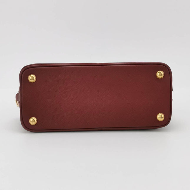 Sold Prada Promenade Small Burgundy Leather Bag