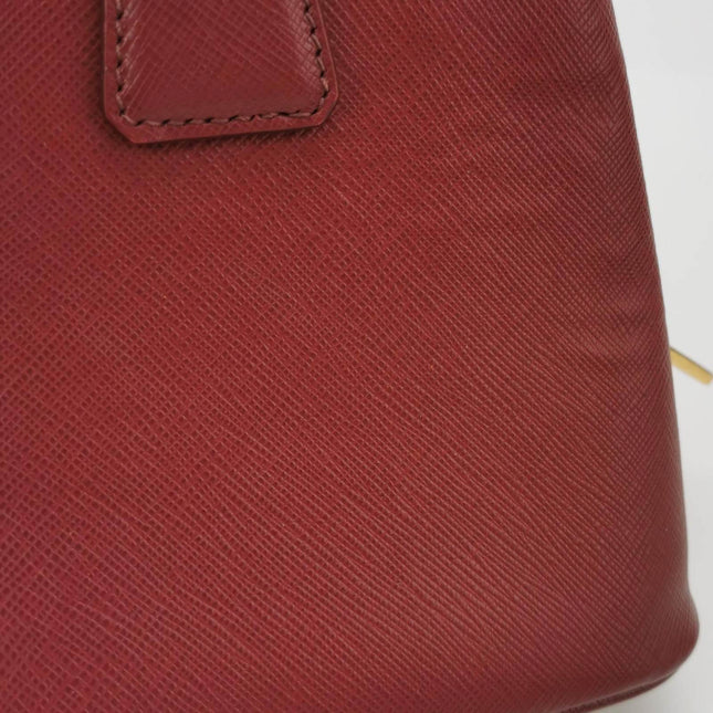 Sold Prada Promenade Small Burgundy Leather Bag
