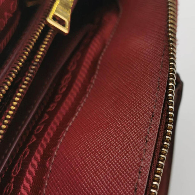 Sold Prada Promenade Small Burgundy Leather Bag