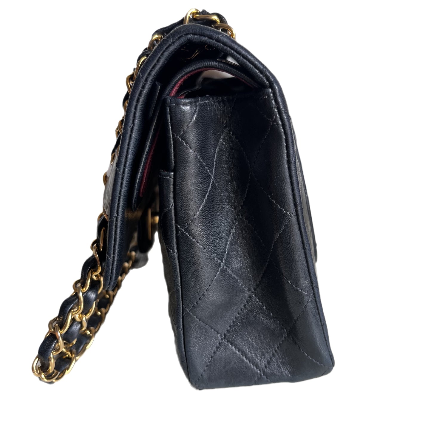 Chanel Classic Flap Vintage Black Lambskin Leather with 24k Gold Hardware