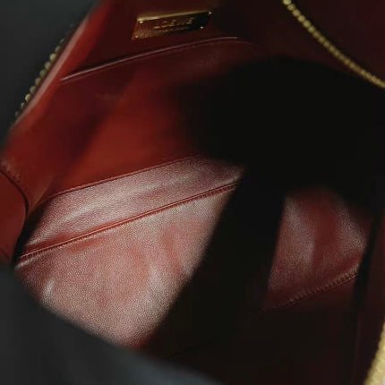 Loewe Small Featherlight Puzzle Dark Red Soft Nappa Leather Top Handle Crossbody Bag