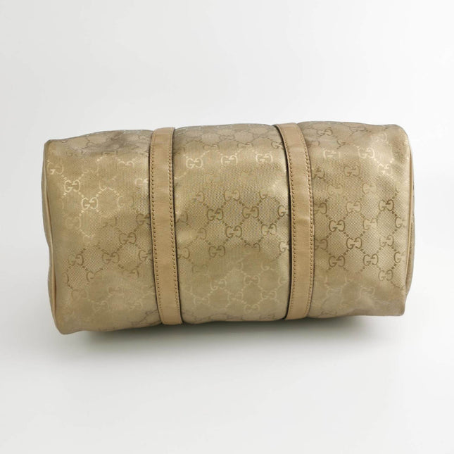 Sold Gucci Joy Boston Bag Gold Top Handle Bag Gucci Monogram PU