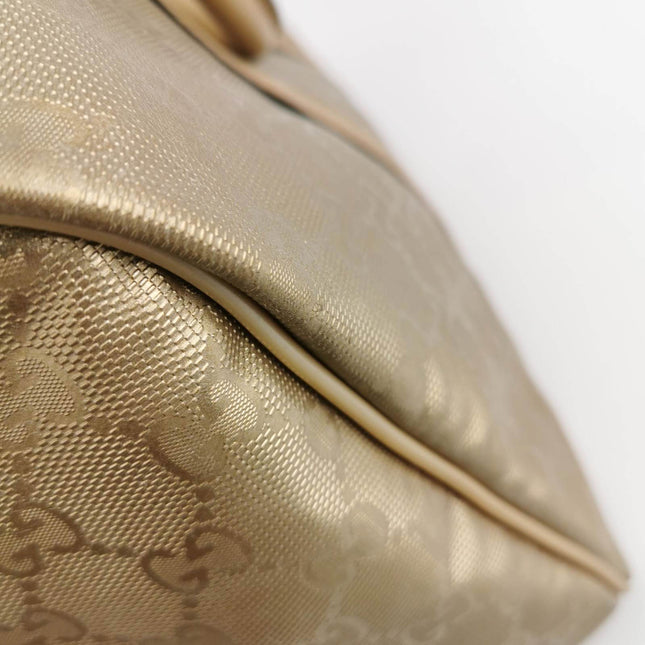 Sold Gucci Joy Boston Bag Gold Top Handle Bag Gucci Monogram PU