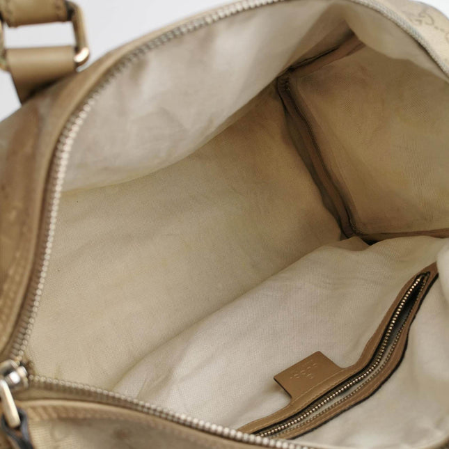 Sold Gucci Joy Boston Bag Gold Top Handle Bag Gucci Monogram PU