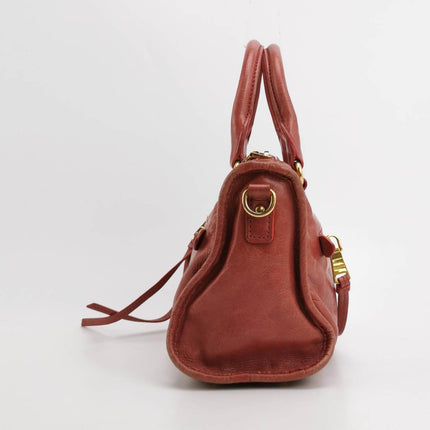 Sold Miu Miu Vitello Small Red Leather Bag with Gold Hardware