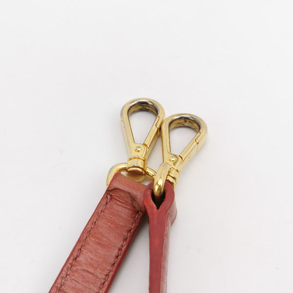 Sold Miu Miu Vitello Small Red Leather Bag with Gold Hardware