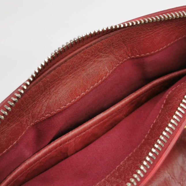 Sold Miu Miu Vitello Small Red Leather Bag with Gold Hardware