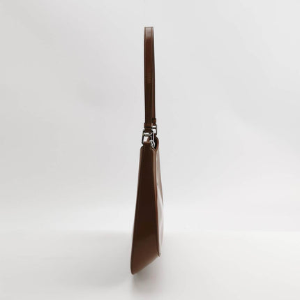 Sold Prada Cleo Caramel Brown Brushed Leather Shoulder Bag