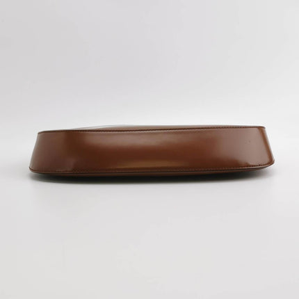 Sold Prada Cleo Caramel Brown Brushed Leather Shoulder Bag