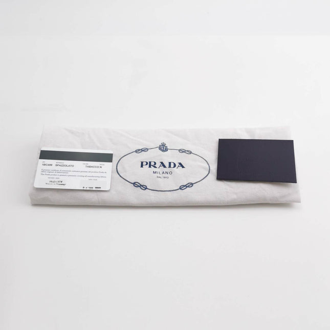 Sold Prada Cleo Caramel Brown Brushed Leather Shoulder Bag