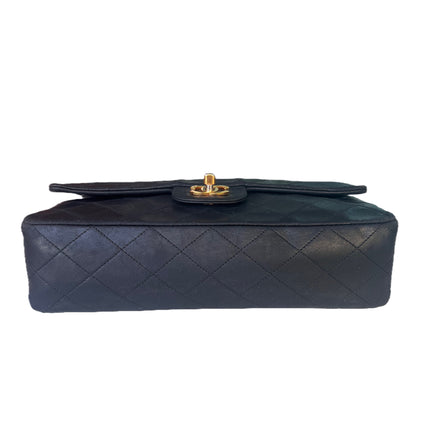Chanel Classic Flap Vintage Black Leather with 24k Gold Hardware