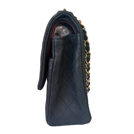 Chanel Classic Flap Vintage Black Leather with 24k Gold Hardware