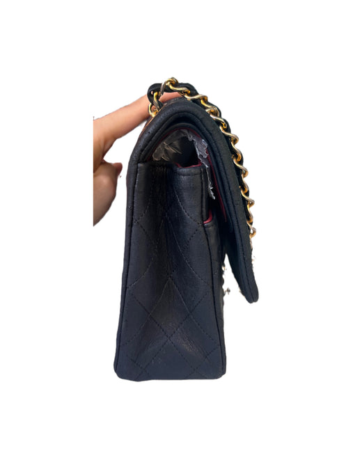 Chanel Classic Flap Vintage Black Leather with 24k Gold Hardware