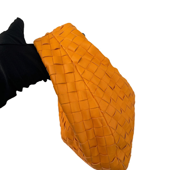Bottega Veneta Teen Jodie Small Orange Leather