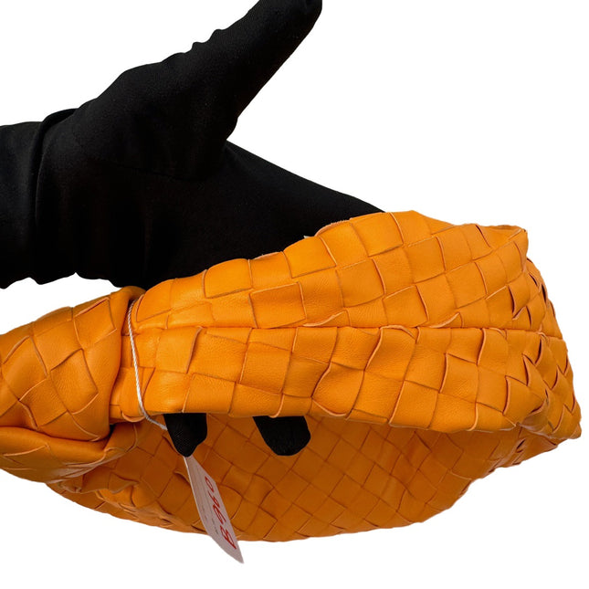 Bottega Veneta Teen Jodie Small Orange Leather