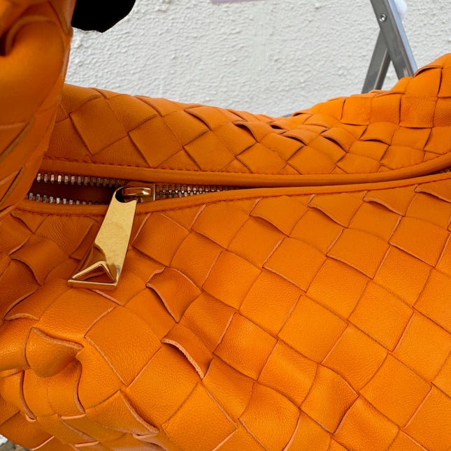 Bottega Veneta Teen Jodie Small Orange Leather