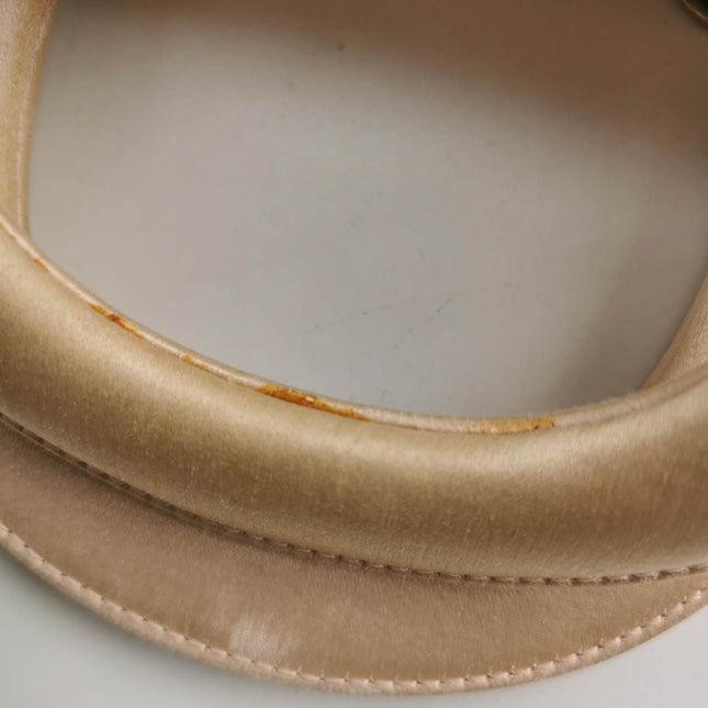 Sold Lady Dior Mini Beige Silk Handbag