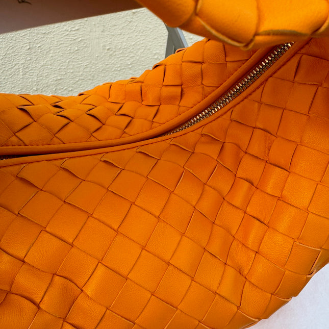 Bottega Veneta Teen Jodie Small Orange Leather