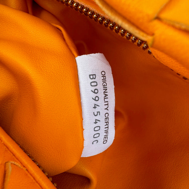 Bottega Veneta Teen Jodie Small Orange Leather
