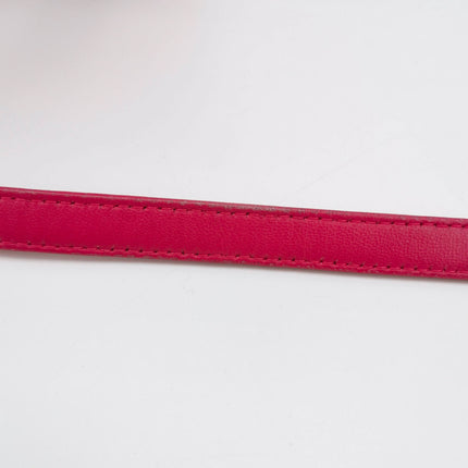 Sold Lady Dior Mini Fuchsia Pink handbag Cannage Leather with strap